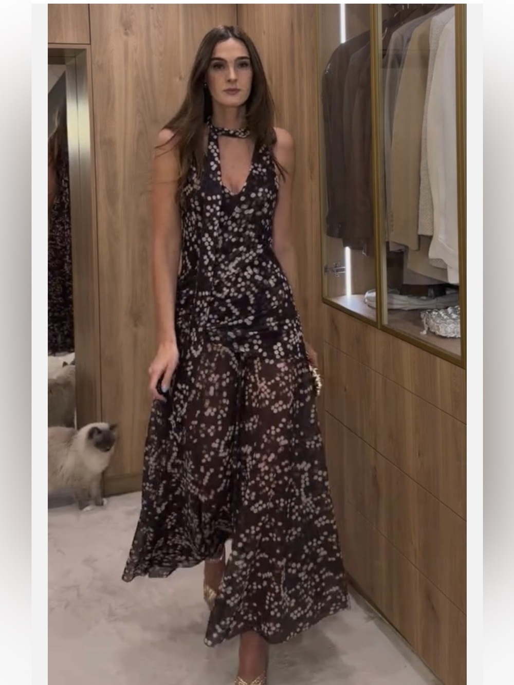 ZARA LONG TULLE POLKA DOT DRESS - Picture 4 of 16
